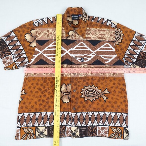 Kau KAUWA Hawaiian Thick Cotton Button Up Shirt Men's OS (Small) Made in Fiji - Picture 2 of 8